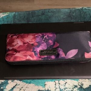 Victoria's Secret Floral Clutch - Pink and Purple converts intofolding bag